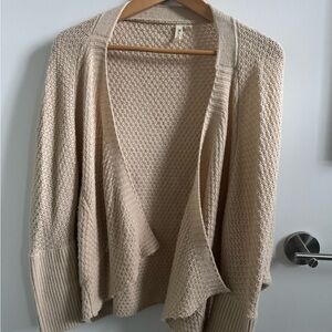 Women's Cream Sweater Cardigan
